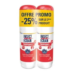 Cooper Insect Ecran Anti-moustiques Tropiques Spray répulsif peau 2x75ml - Pharmacie Agnès Praden à Alès