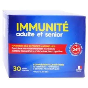 Pharmascience Immunité Adulte et Sénior Maintien Défenses Naturelles 30 Gélules - Pharmacie Agnès Praden à Alès
