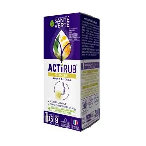 Santé Verte ActiRub Gorge Spray Buccal Adoucit la Gorge 15ml 