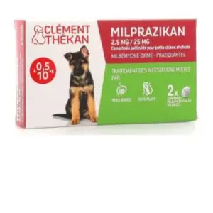 Clément-Thékan  Milprazikan 2,5 mg/25 mg Pour Chien