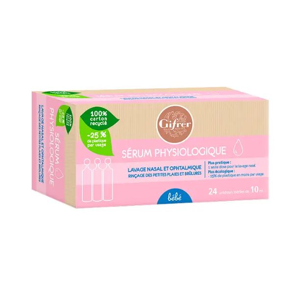 Gifrer Serum Physiologique boite de 24 10ml