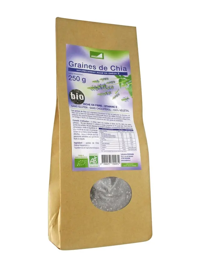 Exopharm Graines de Chia Bio 250 g