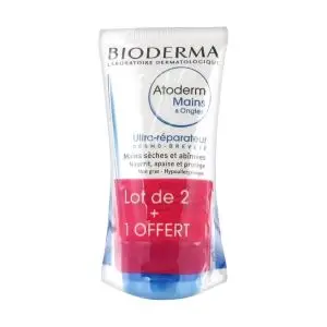 Bioderma Atoderm Crème Mains Réparatrice 3x50 ml