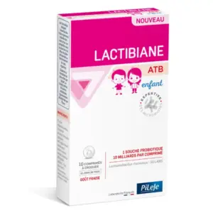 Pileje Lactibiane ATB Enfant 10 comprimés à croquer - Pharmacie Agnès Praden à Alès