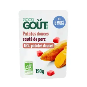 Good Gout Patates douces et sauté de porc Dès 6 mois 190g