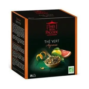 Thés de la Pagode Thé Vert aux Agrumes x20 Sachets