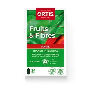 Ortis Fruits & Fibres Forte Transit Intestinal 24 Comprimés