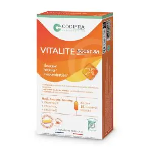 Codifra Vitalité Boost 8H 15 Comprimés - Pharmacie Agnès Praden à Alès