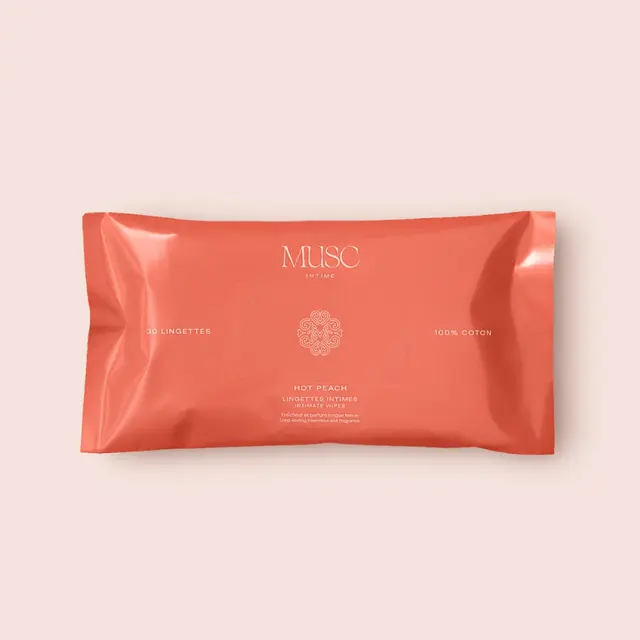 Musc Intime Lingettes Intimes Hot Peach 30 Unités