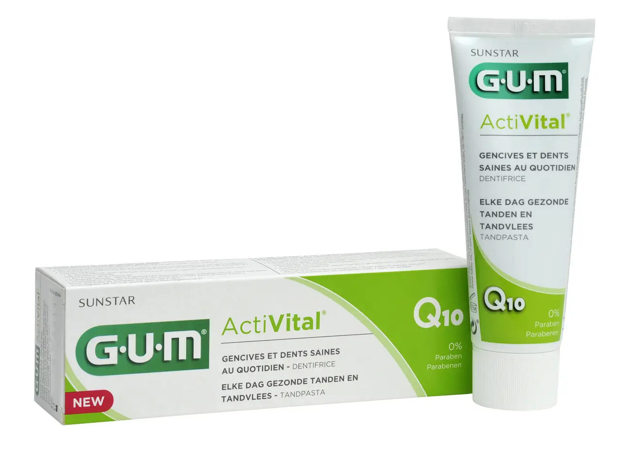 GUM Activital Dentifrice Q10 75 ml - Pharmacie Agnès Praden à Alès