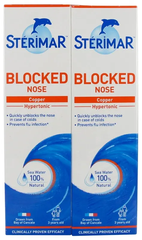 Stérimar Nez Bouché Lot de 2 x 100 ml