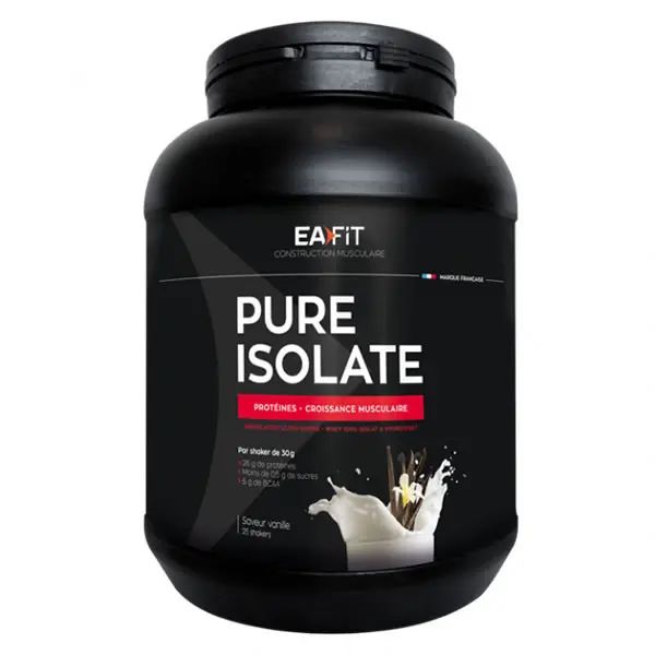 Eafit Pure Isolate 750 g - Saveur : Vanille - Pharmacie Agnès Praden à Alès