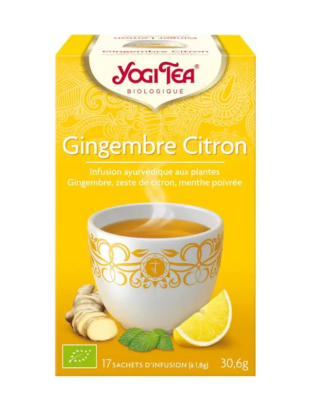 Yogi Tea Infusion Gingembre Citron 17 Sachets