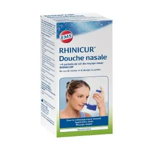 Rhinicur Douche Nasale + 4 Sachets Sel de Rinçage