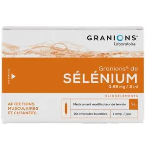 Laboratoire des Granions Sélénium 30 Ampoules 2 ml