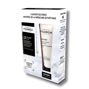 Filorga Time-Filler 5XP Coffret Sérum Correction Rides 15 ml + Crème Exfoliante Skin-Prep 75ml