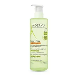 A-Derma Exomega Control Gel Lavant Emollient Corps Et Cheveux 500ml