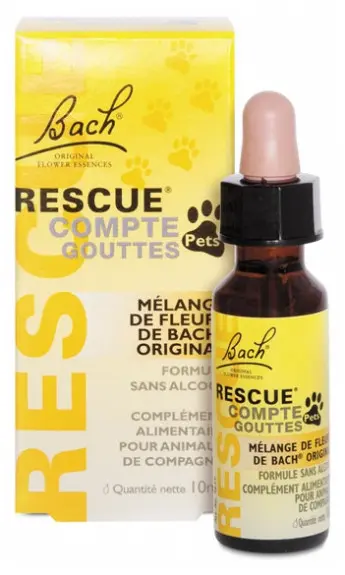 Fleur de bach original rescue remedy pets 10ml - Pharmacie Agnès Praden à Alès