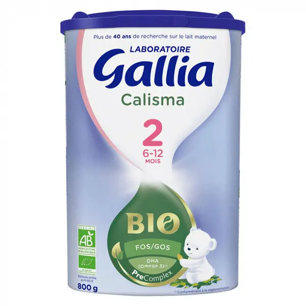 Gallia Calisma Bio 2 Lait 6 - 12 mois 800g