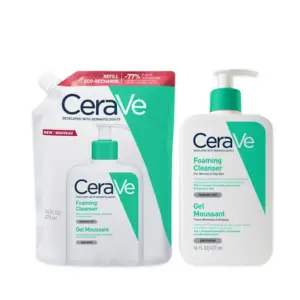 Cerave Gel Moussant Peaux Grasses + Recharge - 473+473ml