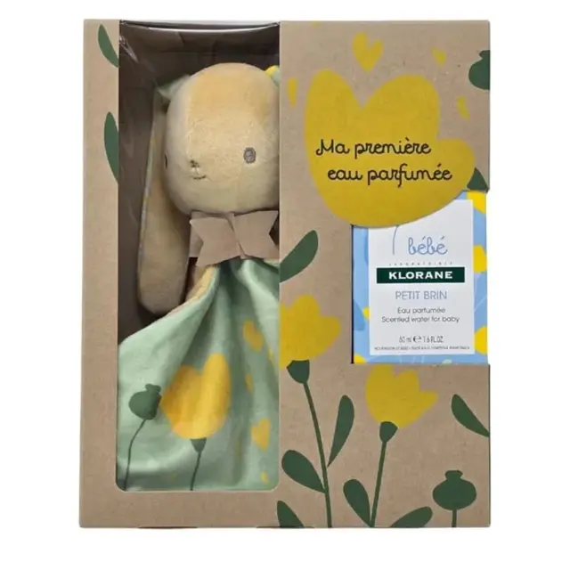 Klorane bébé Coffret Ma Première Eau Parfumée Petit Brin 50 ml + Doudou