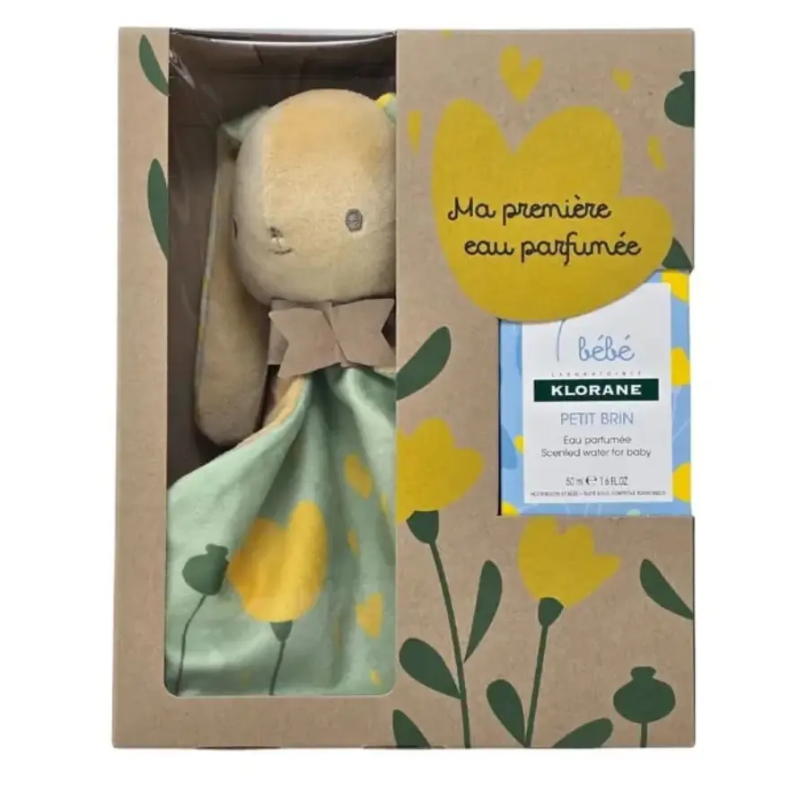 Klorane bébé Coffret Ma Première Eau Parfumée Petit Brin 50 ml + Doudou - Pharmacie Agnès Praden à Alès