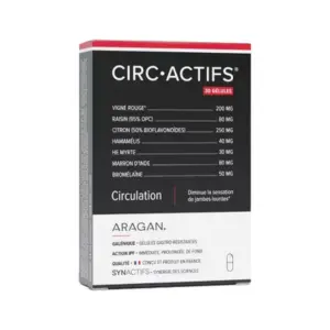 Aragan Circactifs Circulation 30 gélules