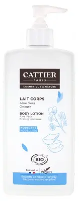 Cattier Lait Corps Modelant Aloe Vera Onagre 500 ml