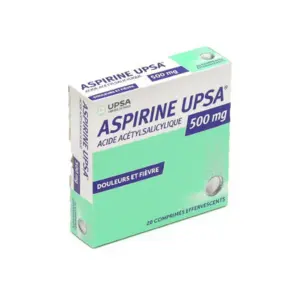 Upsa Aspirine 500 mg 20 Comprimés Effervescents