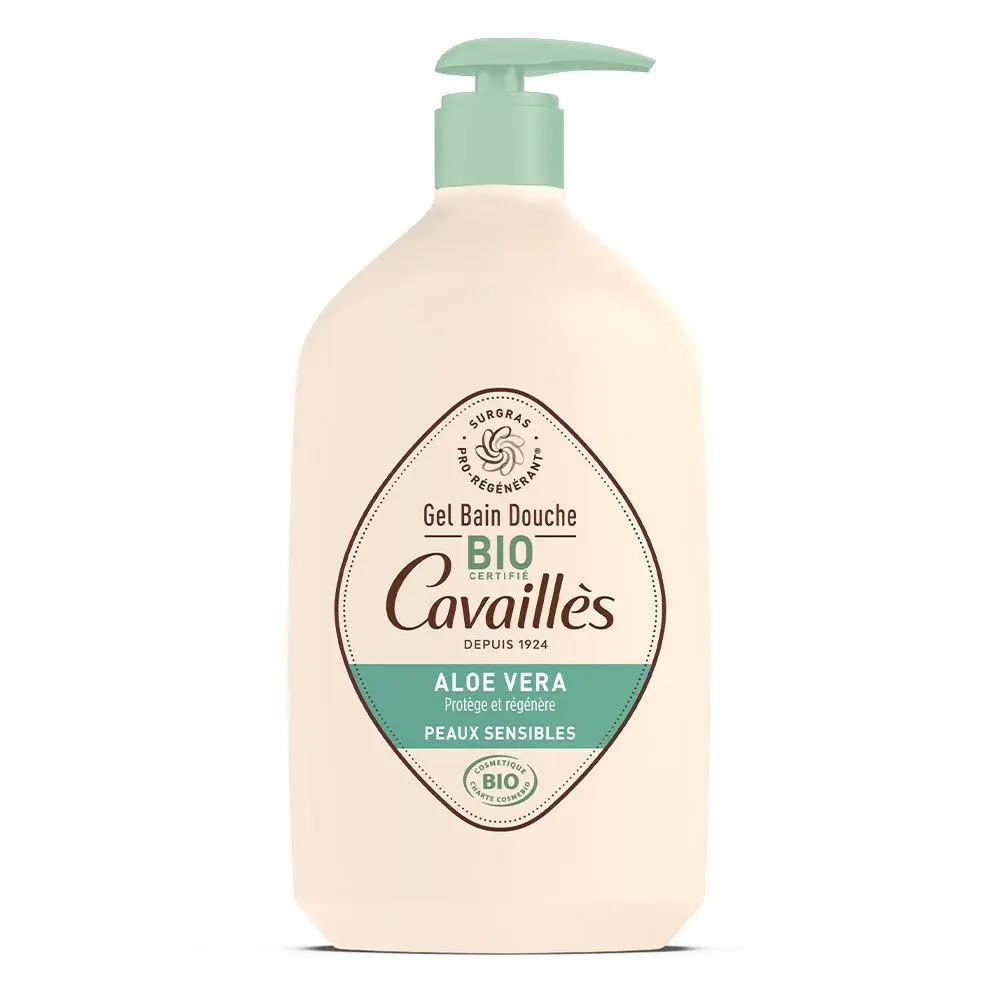 Cavaillès Gel Bain Douche Aloe Vera Bio 1L - Pharmacie Agnès Praden à Alès