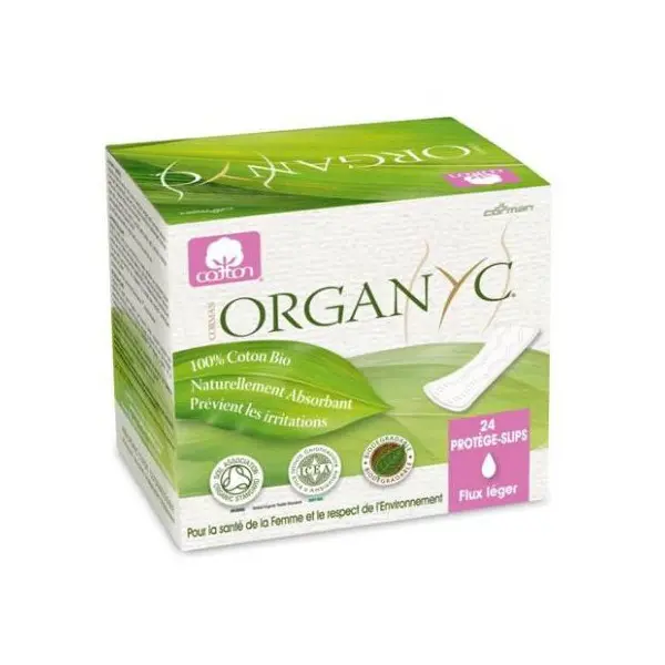 Organyc Protège-Slips Coton Bio 24 Pochettes Individuelles 