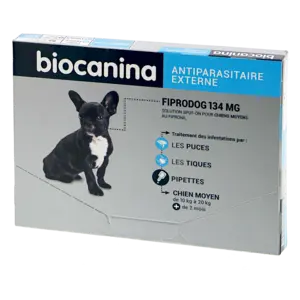 Biocanina Fiprodog 134mg 3 pipettes