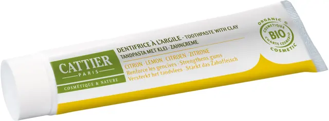 Cattier Dentargile Dentifrice Citron 75ml