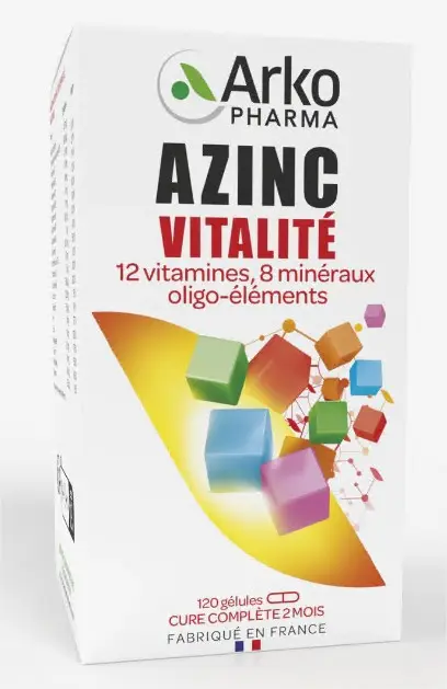 Arkopharma Azinc vitalité 120 gélules