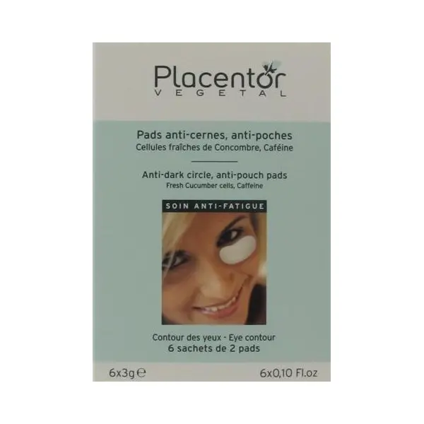 Placentor végétal pads anti cernes et anti poches 6 sachets