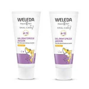 Weleda Gel Dentifrice Junior 6-12 Ans Avec Fluor 2x50ml - Pharmacie Agnès Praden à Alès