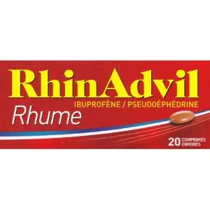Gsk Rhinadvil Rhume 20 Comprimés Enrobés