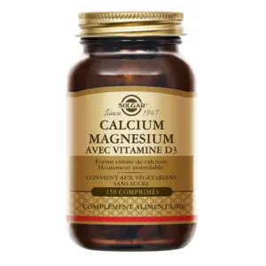 Solgar Calcium, Magnésium, Vitamine D3 150 comprimés