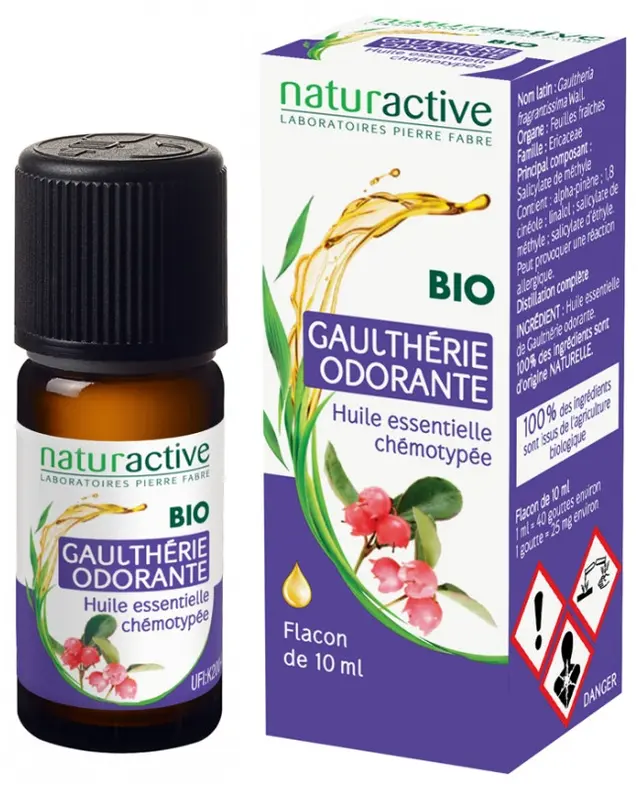 Naturactive Huile Essentielle Gaulthérie Odorante  Bio 10 ml