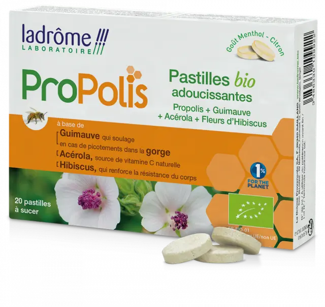 Ladrôme Propolis 20 pastilles adoucissantes