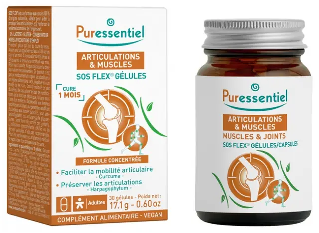 Puressentiel Articulations & Muscles SOS Flex 30 Gélules