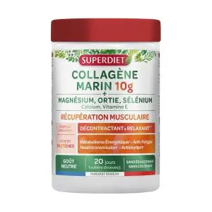 Superdiet Collagène Marin 10g Récupération Musculaire 210g - Pharmacie Agnès Praden à Alès