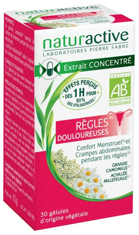 NATURACTIVE REGLES DOULOUR B/30 GEL NEW - Pharmacie Agnès Praden à Alès