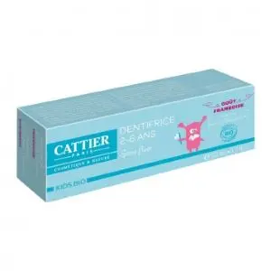 Cattier Dentifrice Soins Enfant 2/6 Ans Framboise 50ml