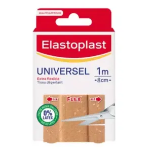 Elastoplast Universel 0% Latex Universel Tissu - Bandes À Découper 10 X 8cm