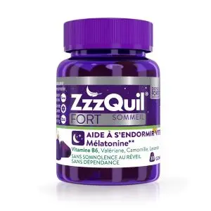 Procter & Gamble ZzzQuil Fort Sommeil Arôme Fruits des bois 30 Gommes - Pharmacie Agnès Praden à Alès