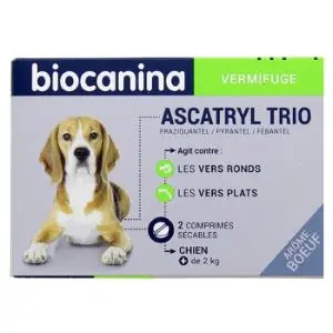 Biocanina Ascatryl Trio Chien 2 Comprimés
