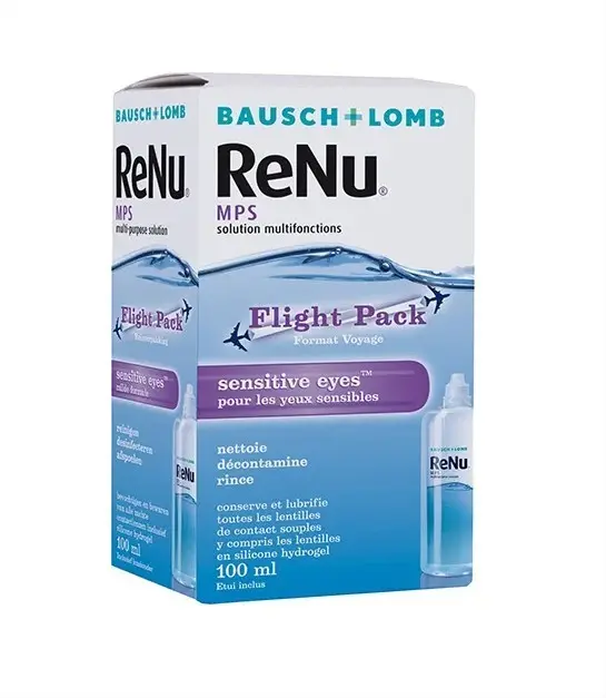 Renu MPS - Solution Multifonctions Flight Pack 100ml - Pharmacie Agnès Praden à Alès