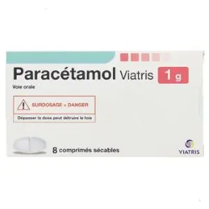 Mylan Paracétamol 1g x8 Comprimés Sécables