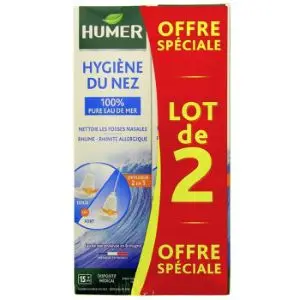 Urgo Humer Hygiène du Nez Spray Nasal 2x150ml - Pharmacie Agnès Praden à Alès
